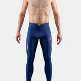 SKINS Men's Series-3 Long Tights Run & Race - Navy/Peony