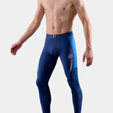 SKINS Men's Series-3 Long Tights Run & Race - Navy/Peony