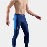 SKINS Men's Series-3 Long Tights Run & Race - Navy/Peony