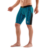 SKINS Men's Series-3 Half Tights - Black Wave