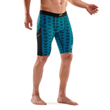 SKINS Men's Series-3 Half Tights - Black Wave
