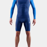 SKINS Men's Series-3 L/S Top Run & Race - Navy/Peony