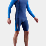 SKINS Men's Series-3 L/S Top Run & Race - Navy/Peony