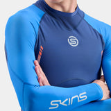 SKINS Men's Series-3 L/S Top Run & Race - Navy/Peony