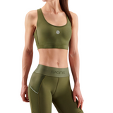 SKINS Women's Series-3 Active Bra - Khaki