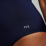 TYR Women's Square Neck Controlfit Swimsuit - Navy