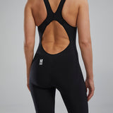 TYR Women's Onyx Venzo Open Back Tech Suit - Black