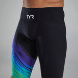 TYR Men's Venzo High Waist Jammer - Lime/Navy