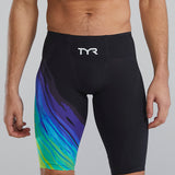 TYR Men's Venzo High Waist Jammer - Lime/Navy