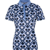Cross Women's Square Polo - Bel Air Blue