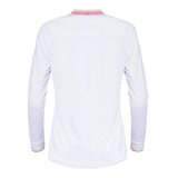 Cross Women's Stripe Long Sleeve Polo - White