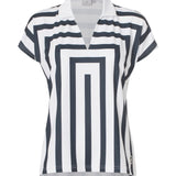 Cross Women's V-Stripe Polo - White