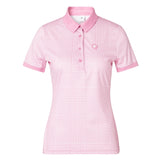 Cross Women's Glencheck Polo - Fuchsia Pink