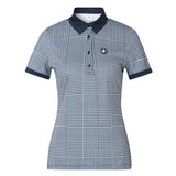 Cross Women's Glencheck Polo - Navy
