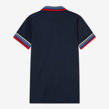 Cross Women's Stripe Polo - Navy