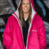 Dryrobe® Advance Unisex Long Sleeve - Pink/Lt Grey