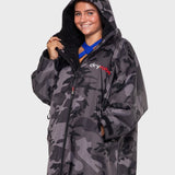 Dryrobe Advance Unisex Long Sleeve - Black Camo/Black