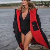 Dryrobe® Advance Unisex Long Sleeve - Black/Red