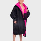 Dryrobe Advance Youth Long Sleeve - Black/Pink