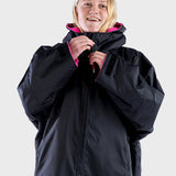 Dryrobe Advance Youth Long Sleeve - Black/Pink