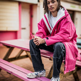 Dryrobe® Advance Unisex Long Sleeve - Pink/Lt Grey