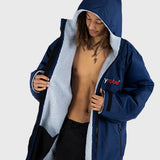 Dryrobe Advance Unisex Long Sleeve - Navy/Grey