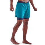 SKINS Men's Series-3 Superpose Short - Navy Cyan