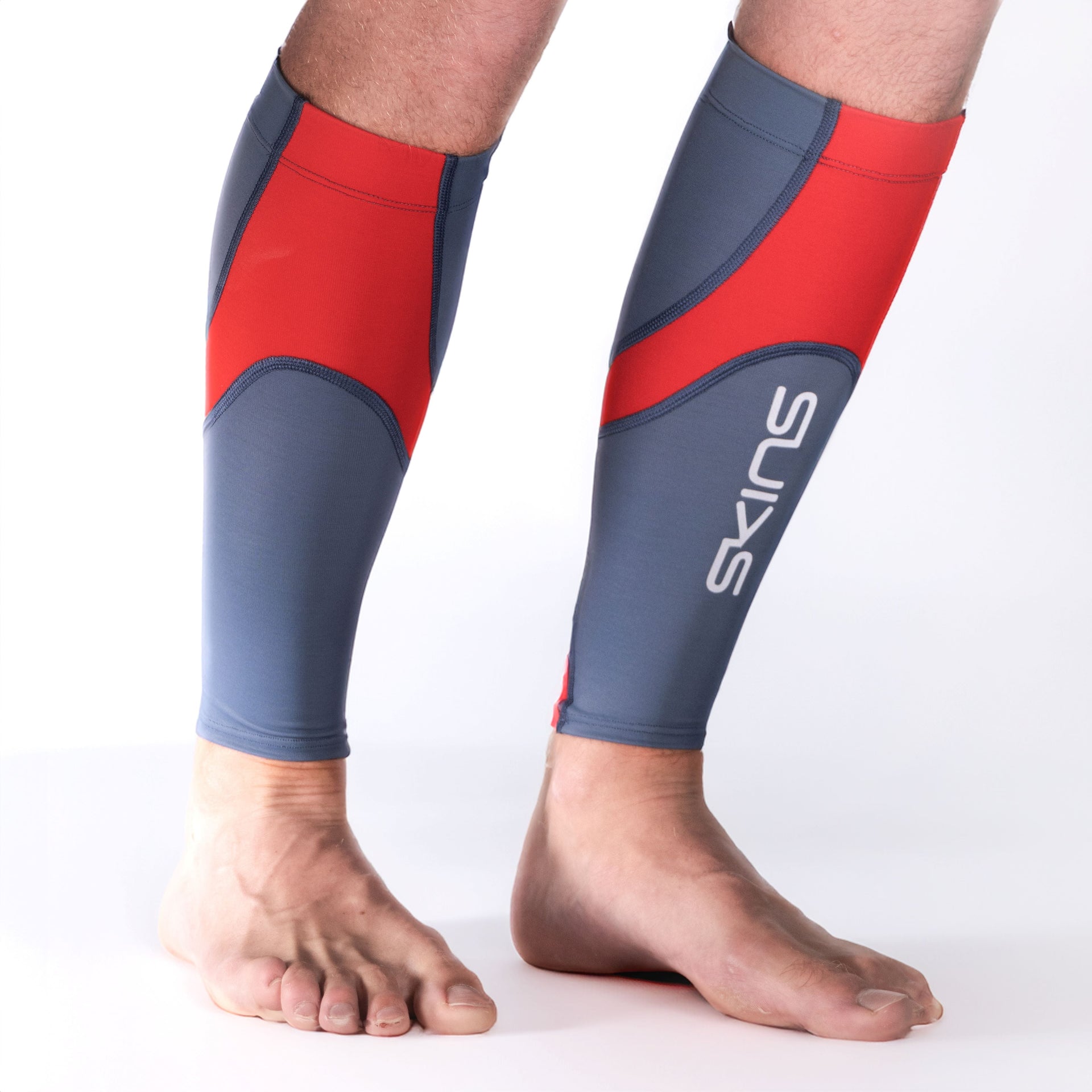 SKINS Unisex Series-3 Calf Tights MX Blue Grey/Red – BRANDEX