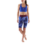 SKINS Women's Series-3 Half Tights Blue - Camo