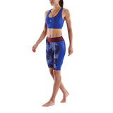 SKINS Women's Series-3 Half Tights Blue - Camo