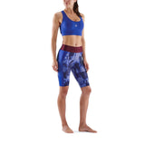 SKINS Women's Series-3 Half Tights Blue - Camo
