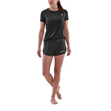 SKINS Women's Series-3 Active Short Sleeve Top - Black